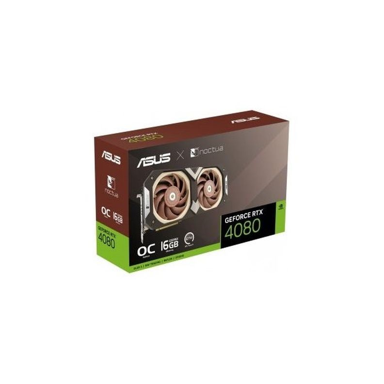 Asus nVidia RTX4080-O16G-NOCTUA (16384MB, GDDR6X, 2625/22400 Mhz, 256bit, 2xHDMI, 3xDP) videokártya