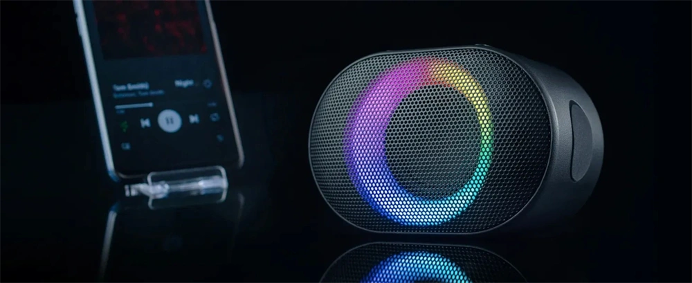 Audictus Aurora Mini RGB fekete Bluetooth hangszóró