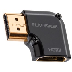 AudioQuest HDM90NUR HDMI Type A aljzat - Type A aljzat aranyozott csatlakozós 90 fokos adapter