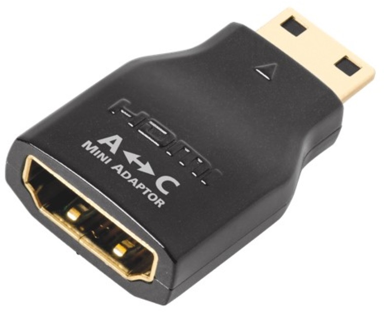 AudioQuest HDMADAC HDMI Type A aljzat - Mini Type C dugó aranyozott csatlakozós adapter