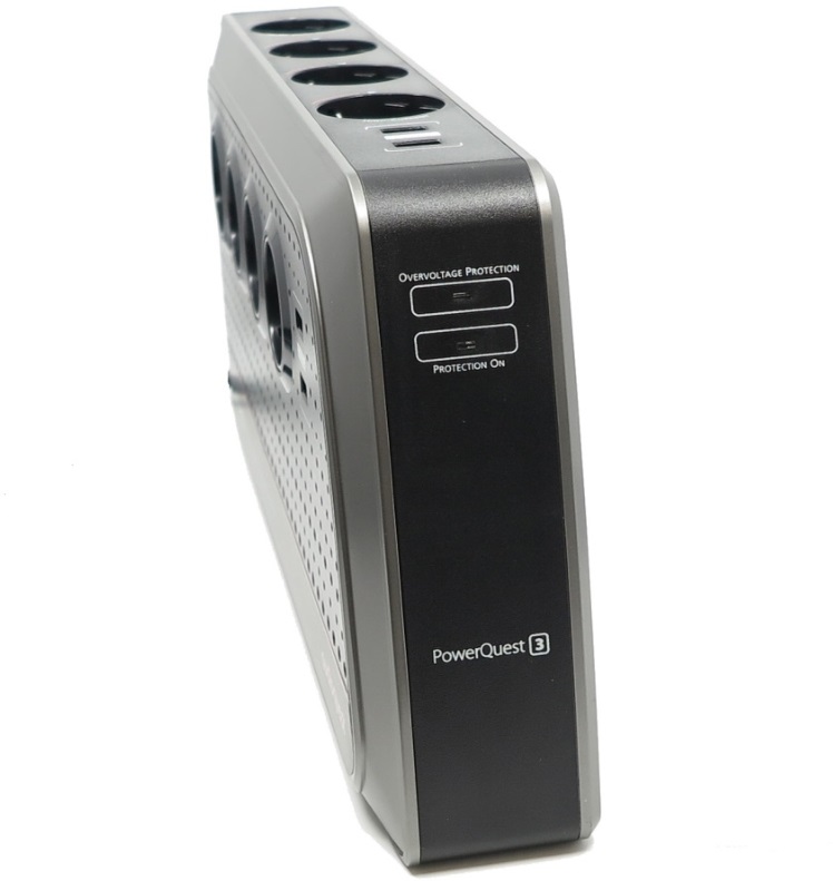 AudioQuest PowerQuest PQ-3 8db 230V Schuko/4db USB túláramvédő és hálózati szűrő