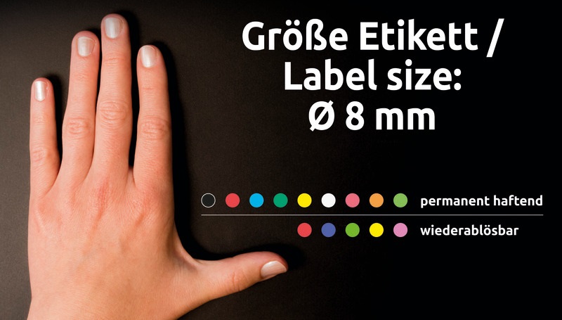 Avery 3011 8mm 416db-os kék jelölőpont