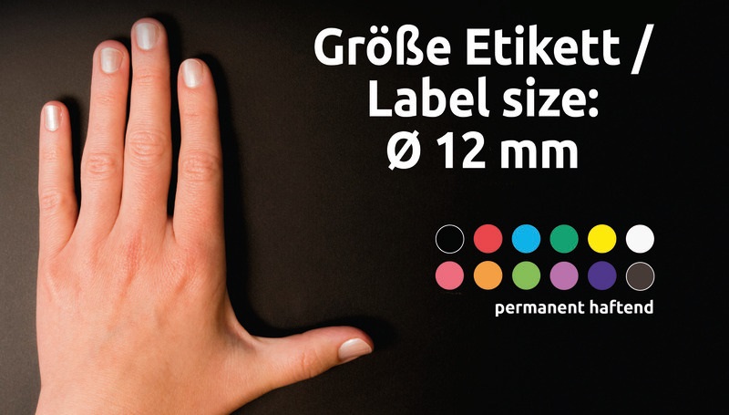 Avery 3142 12mm 270db-os kék jelölőpont