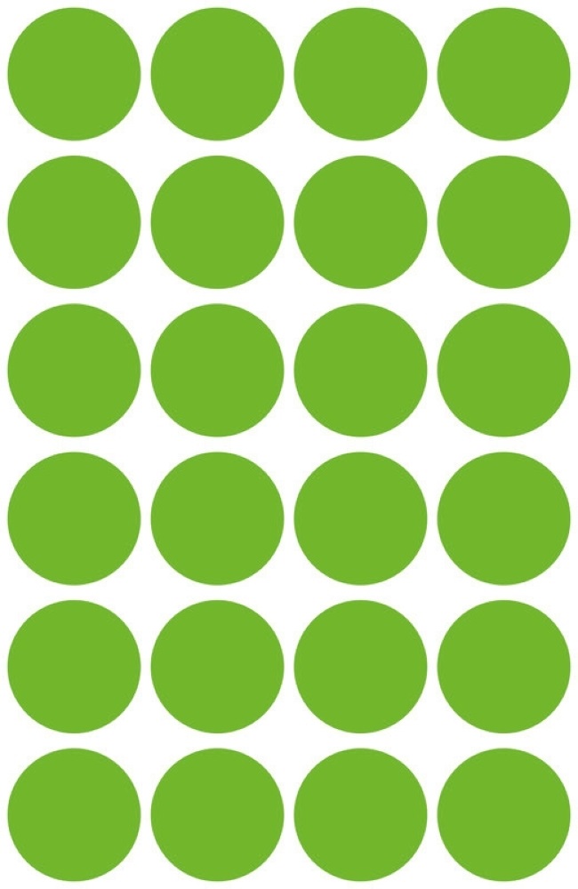 Avery 3597 18mm visszaszedhető 96db-os fűzöld jelölőpont