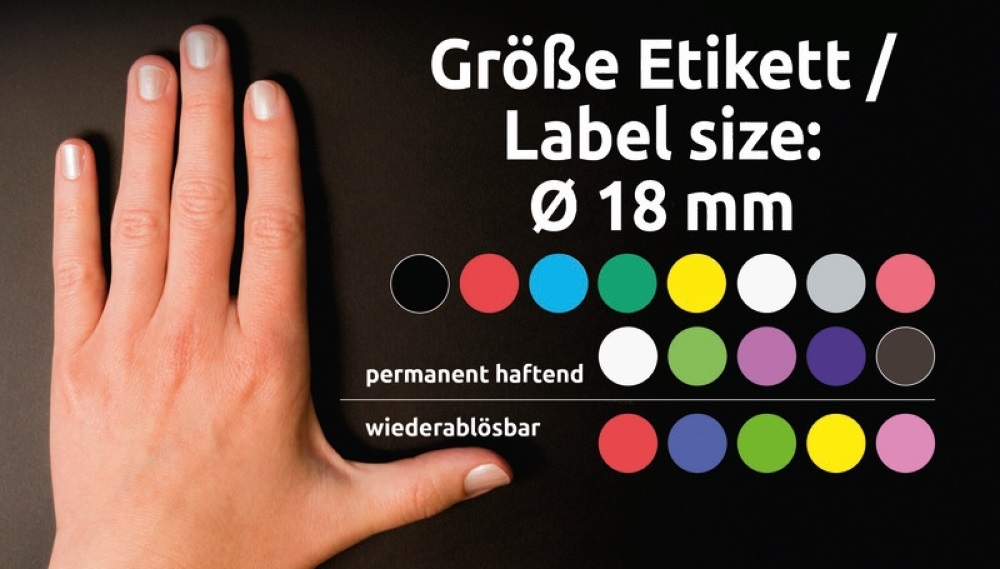 Avery 3597 18mm visszaszedhető 96db-os fűzöld jelölőpont