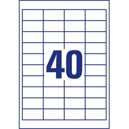 Avery 4780-65 48,5x25,4 mm univerzális 50+15 lap 2600 db-os etikett