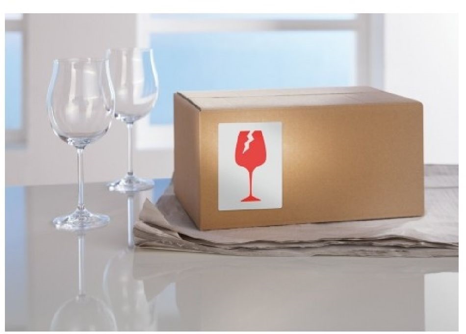 Avery 7251 Törékeny piktogram 74x100mm 200db-os címke