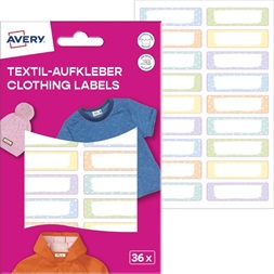 Avery ETVET36M iskolai 45x13 mm 36 db öntapadós pasztell vízálló fólia