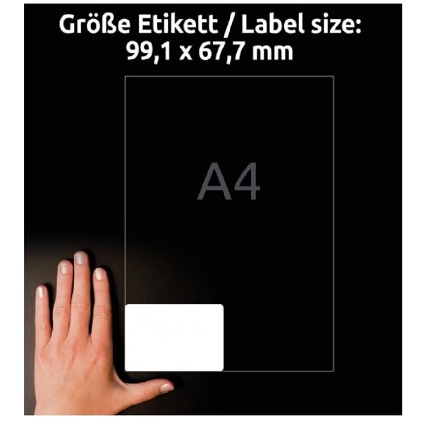 Avery L7914-10 99,1x67,7 mm ultra ellenálló 80 db-os etikett