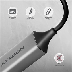 Axagon ADE-TXCA Type-A + Type-C USB 3.2 - Gigabit Ethernet adapter