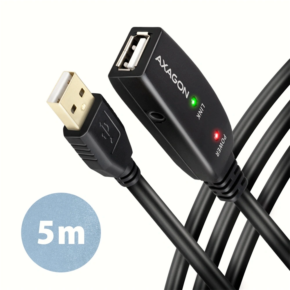 Axagon ADR-205 aktív USB hosszabbító kábel 5m
