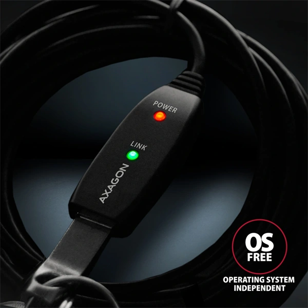 Axagon ADR-205 aktív USB hosszabbító kábel 5m