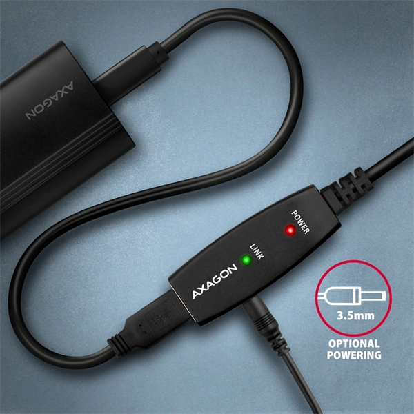 Axagon ADR-205 aktív USB hosszabbító kábel 5m
