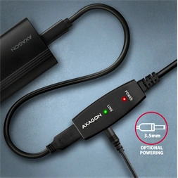 Axagon ADR-205 aktív USB hosszabbító kábel 5m