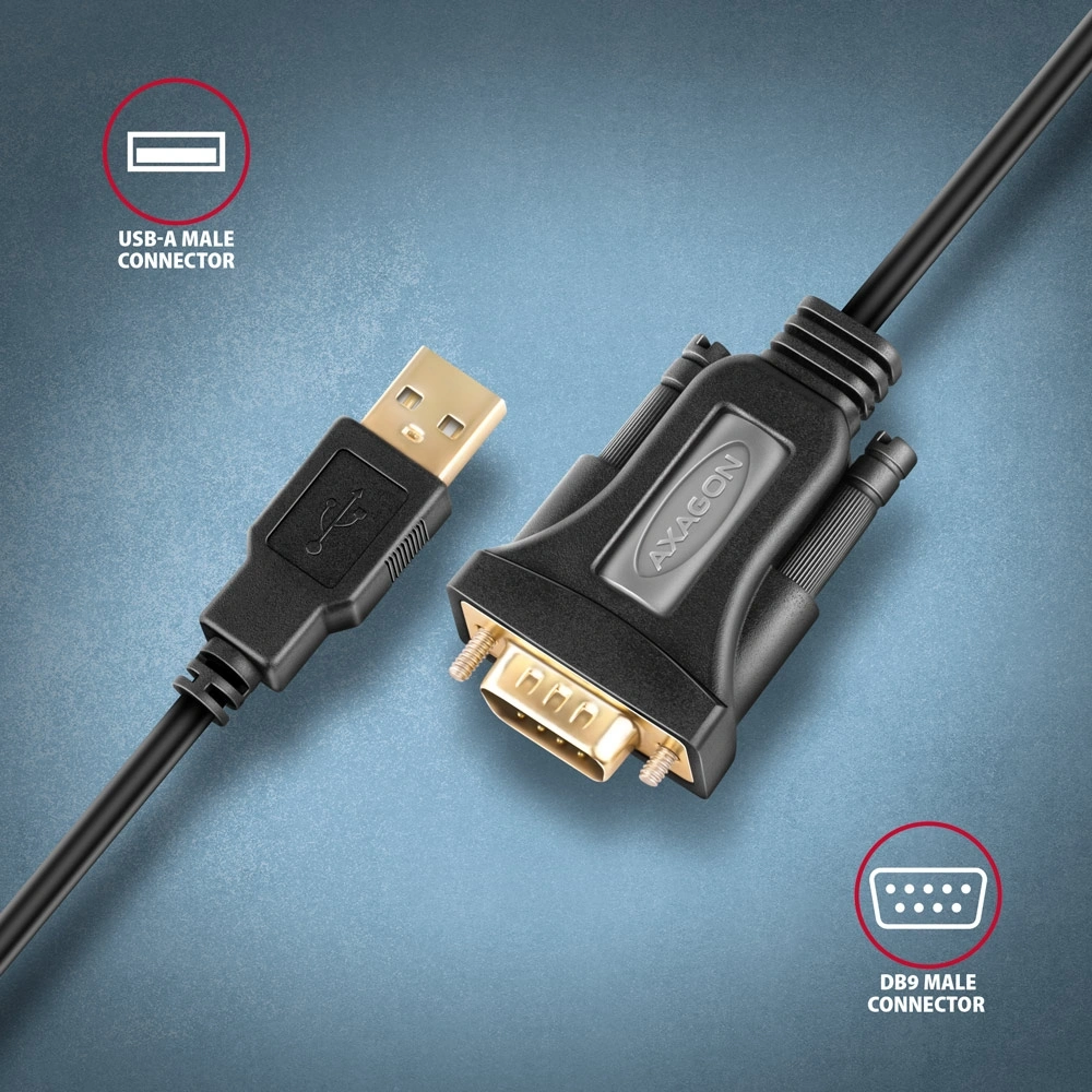 Axagon ADS-1PQN USB - soros aktív adapter kábel