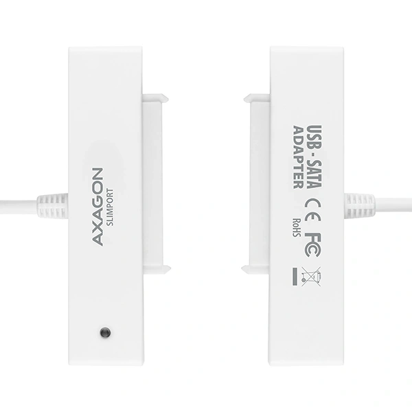 Axagon ADSA-1S USB 2.0 fehér külső HDD/SSD ház