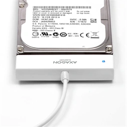 Axagon ADSA-1S USB 2.0 fehér külső HDD/SSD ház