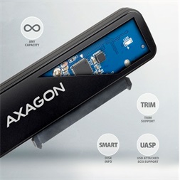 Axagon ADSA-FP2A Slim Adapter Pro USB-A 5GBPS 2,5" SSD/HDD adapter