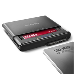 Axagon ADSA-CC USB-C 10Gbps NVMe M.2/SATA 2,5