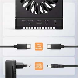 Axagon ADSA-M2C44 4x M.2 NVMe SSD-hez, PC nélküli lemezklónozási funkcióval USB4 dokkoló állomás