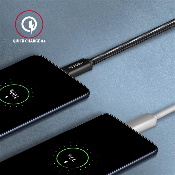 Axagon BUCM3-CM10AB USB-C 3.2 Gen 1 -  USB-C 1 m fekete kábel