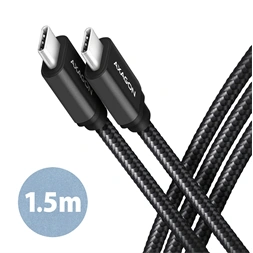 Axagon BUCM3-CM15AB USB-C 3.2 Gen 1 -  USB-C 1,5 m fekete kábel
