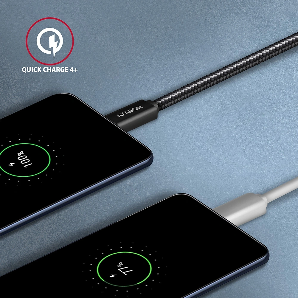 Axagon BUCM32-CM10AB USB TYPE-C 3.2 Gen 2 -  USB TYPE-C 1 m fekete kábel