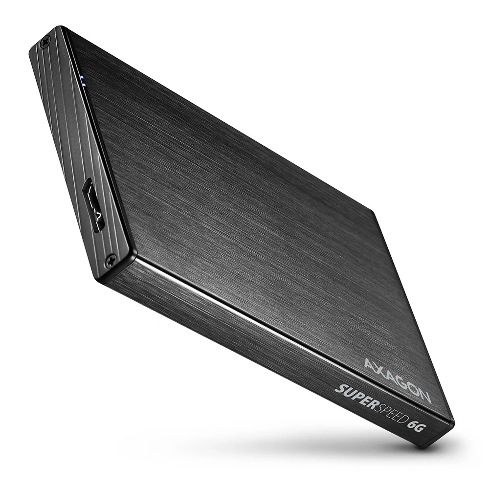 Axagon EE25-XA6 USB 3.0 fekete külső alumínium HDD/SSD ház