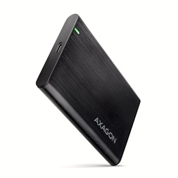 Axagon EE25-A6C USB 3.2 fekete csavar nélküli külső alumínium 2,5
