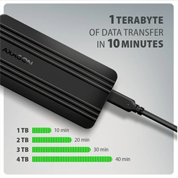 Axagon EEM2-40G M.2 NVMe SSD-hez USB-C 40Gbps külső ház
