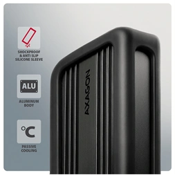 Axagon EEM2-40G M.2 NVMe SSD-hez USB-C 40Gbps külső ház