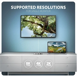 Axagon HMC-CUB83X2 USB-C 10Gbps DUAL 4K DISPLAY 7in1 hub