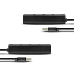 Axagon HUE-S2BP 4 portos USB3.0 gyorstöltő hosszú kábeles HUB tápegységgel