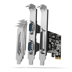 Axagon PCEA-PSN 1 db párhuzamos portos 2 db soros portos 1 sávos PCI-Express kártya