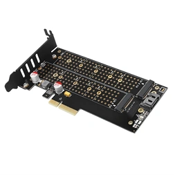Axagon PCEM2-DC PCI-Express - NVME+NGFF M.2 hűtővel ellátott adapter