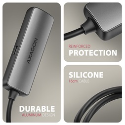Axagon RVC-HI8KPD 16cm 8K/60Hz PD 100W USB-C - HDMI 2.1 adapter