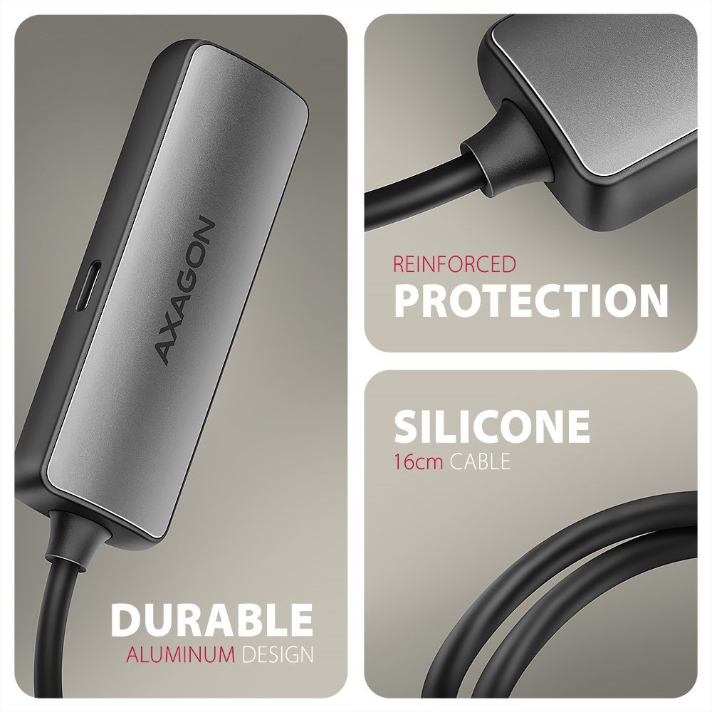 Axagon RVC-HI8KPD 16cm 8K/60Hz PD 100W USB-C - HDMI 2.1 adapter
