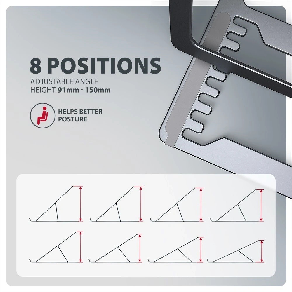 Axagon STND-LAG állvány laptopokhoz és táblagépekhez
