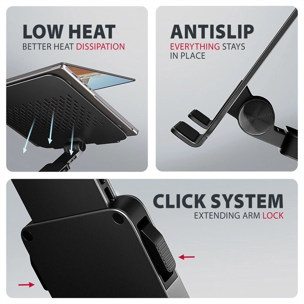 Axagon STND-LRB állvány 360°-os forgatással laptopokhoz és táblagépekhez