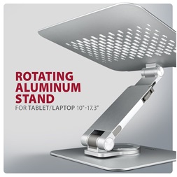 Axagon STND-LR ALU HQ 10"-17,3" laptop állvány