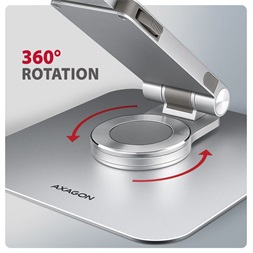Axagon STND-LR ALU HQ 10"-17,3" laptop állvány