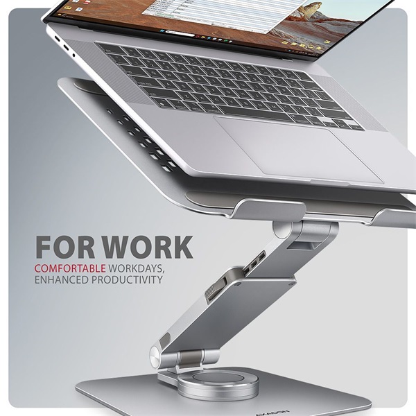 Axagon STND-LR ALU HQ 10"-17,3" laptop állvány
