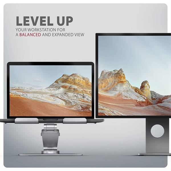 Axagon STND-LR ALU HQ 10"-17,3" laptop állvány