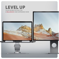 Axagon STND-LR ALU HQ 10"-17,3" laptop állvány
