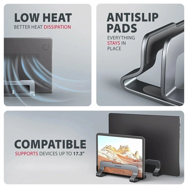 Axagon STND-VG függőleges állvány laptopokhoz és táblagépekhez