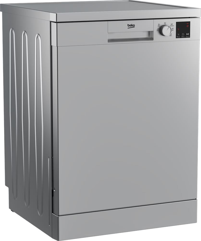 Beko DVN-05320 S ezüst, programok száma: 5, szabadonálló, 13 terítékes mosogatógép 