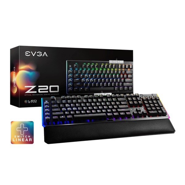 EVGA Z20 RGB  811-W1-20US-KR UK mechanikus gamer billentyűzet
