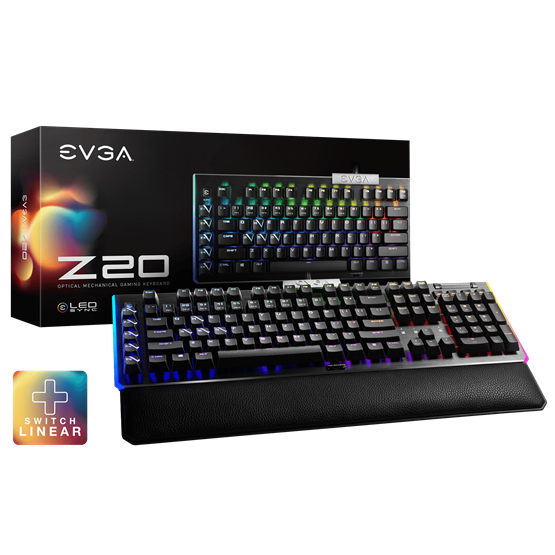 EVGA Z20 RGB  811-W1-20US-KR UK mechanikus gamer billentyűzet