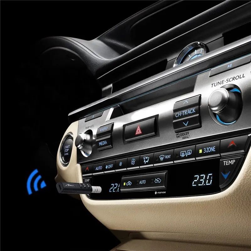 Media-Tech MT3588 hordozható fekete Bluetooth vevő