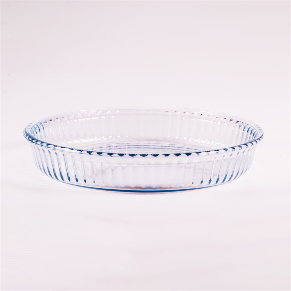 BORCAM kerek bordázott hőálló üvegedény 1.720ml, 260*45mm